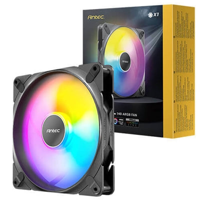Antec Tranquil 140mm ARGB PWM Fan - FDB, Silent, 1500RPM Antec Tranquil 140mm ARGB PWM Fan - FDB, Silent, 1500RPM